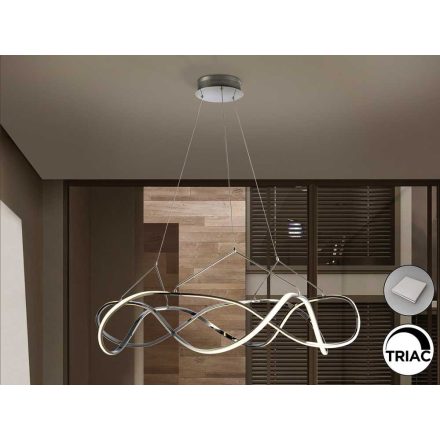 ·MOLLY· LED LAMP Ø100 CHROME, DIMMABLE