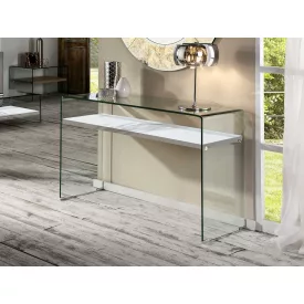 ·SONOMA·CONSOLE TABLE GLASS/WHITE