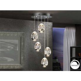  Schuller Rocío 783517 Multi Pendant Lamp Chrome