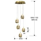  schuller rocío 783529D Multi Pendant Lamp