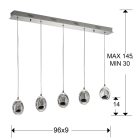  Schuller Rocío 783618 Pendant Lamp