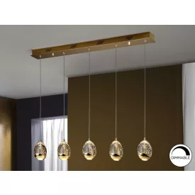 ·ROCIO· 5 LED LAMP, GOLD
