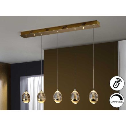 ·ROCIO· LED LAMP, 5L, DIMMABLE, GOLD