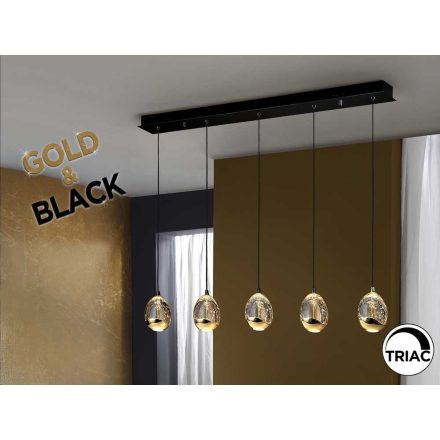 ROCIO - BLACK-GOLD LAMP 5L