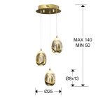  schuller rocío 783741 Multi Pendant Lamp