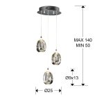  Schuller Rocío 783753 Pendant Lamp Chrome