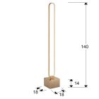  Schuller colette 787321 Floor Lamp Rose Gold