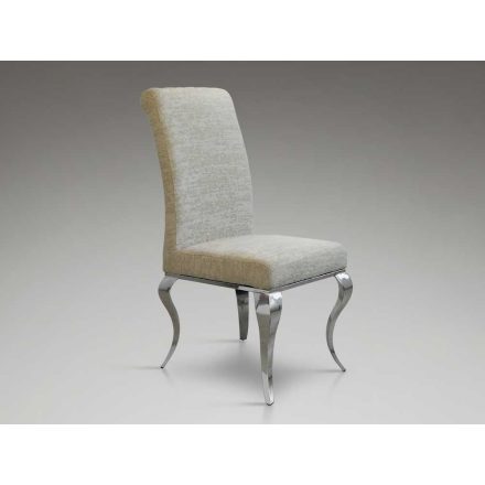 ·BARROQUE· CHAIR, STEEL AND BEIGE