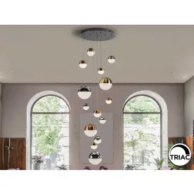 ·SPHERE· LAMP 14L. Ø60x500, DIMMABLE