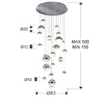  schuller sphere bluetooth 793971GK Multi Pendant Lamp Chrome