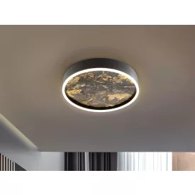 STONE- CEILING LAMP LED CCT -BLACK 40D