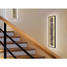 STONE- WALL LAMP LED CCT-BLACK L60