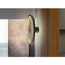 STONE- WALL LAMP LED CCT-BLACK D30