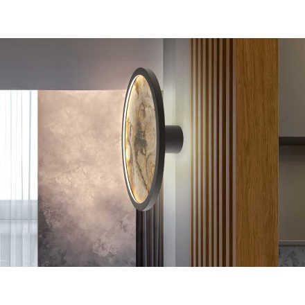 STONE- WALL LAMP LED CCT-BLACK D30