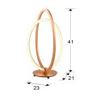  Schuller Ocellis 814140 Table Lamp Rose Gold