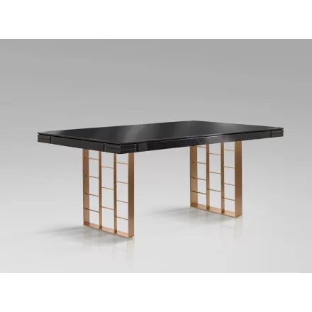 ·VITA· DINING TABLE, ANTHRACITE-ROSE GOL
