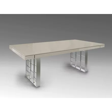·VITA· DINING TABLE, ASH GREY- SILVER 24