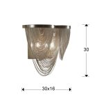  Schuller Minerva 872712 nickel wall lamp