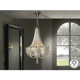  Schuller Minerva 872853 antique chrome chandelier