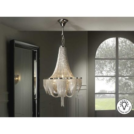  Schuller Minerva 872853 antique chrome chandelier