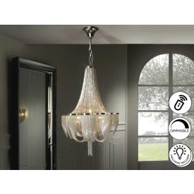  Schuller Minerva 872853D antique chrome chandelier