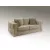 ·BERLIN· 2-SEATER SOFE, BEIGE-GOLD
