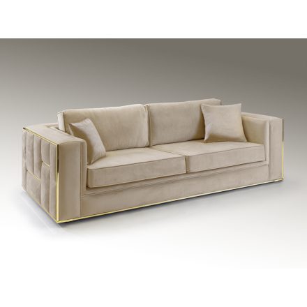 ·BERLIN· 3-SEATER SOFA, BEIGE-GOLDEN