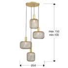 Schuller osiris 910460 multi-pendant light