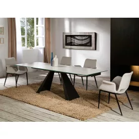  SCHULLER alai 983174 Dining Table Matte Black Metal
