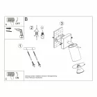 Wall lamp RING white