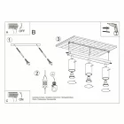 Ceiling lamp RING 3 white