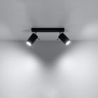 Ceiling lamp RING 2 black