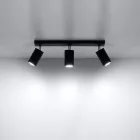 Ceiling lamp RING 3 black