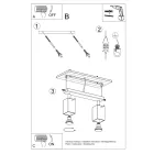 Ceiling lamp MERIDA 2 white