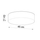 Ceiling lamp ARENA 45 black