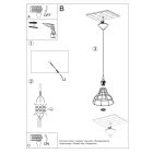 Pendant lamp ANATA black