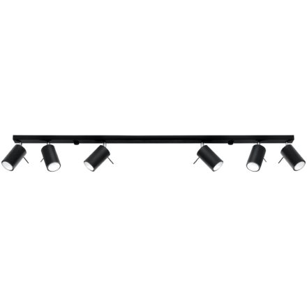 Ceiling lamp RING 6L black
