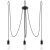 Chandelier EDISON 3 black