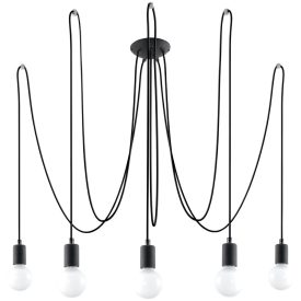 Chandelier EDISON 5 black
