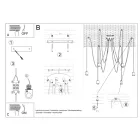 Chandelier EDISON 5 black