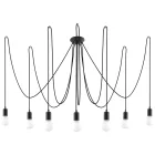 Chandelier EDISON 7 black