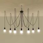 Chandelier EDISON 7 black