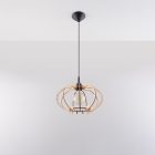 Pendant lamp MANDELINO natural wood