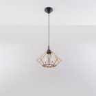 Pendant lamp POMPELMO natural wood