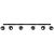 Ceiling lamp OCULARE 6L black