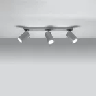 Ceiling lamp RING 3 grey