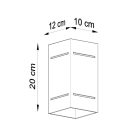 Wall lamp BLOCCO white