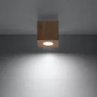 Ceiling lamp QUAD natural wood
