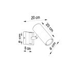 Wall lamp DIREZIONE white