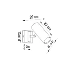 Wall lamp DIREZIONE black